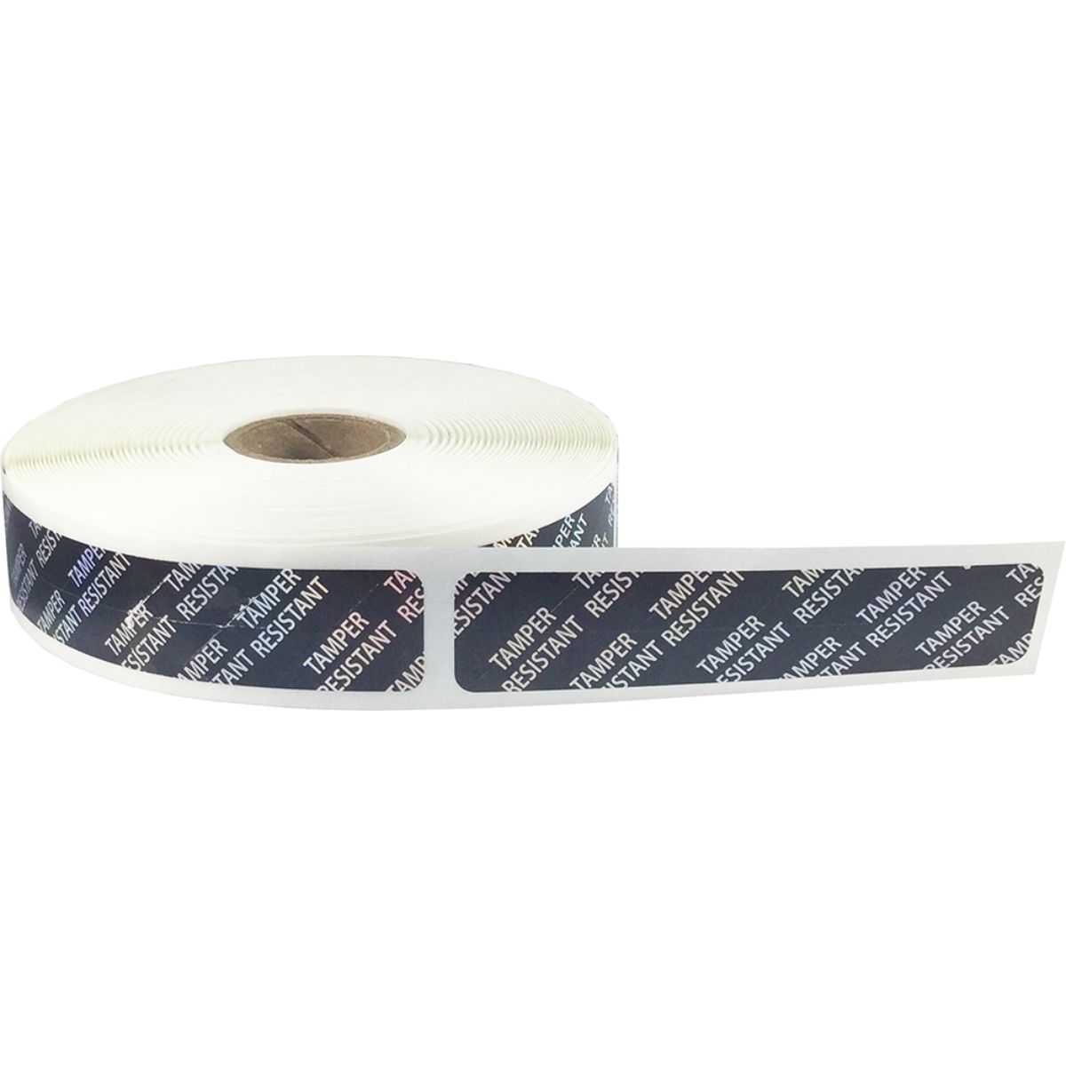 Tamper Resistant Labels | 0.75" x 3.5" - Metallic Black QTY 500 Tamper Resistant Labels | 0.75" x 3.5" - Metallic Black QTY 500