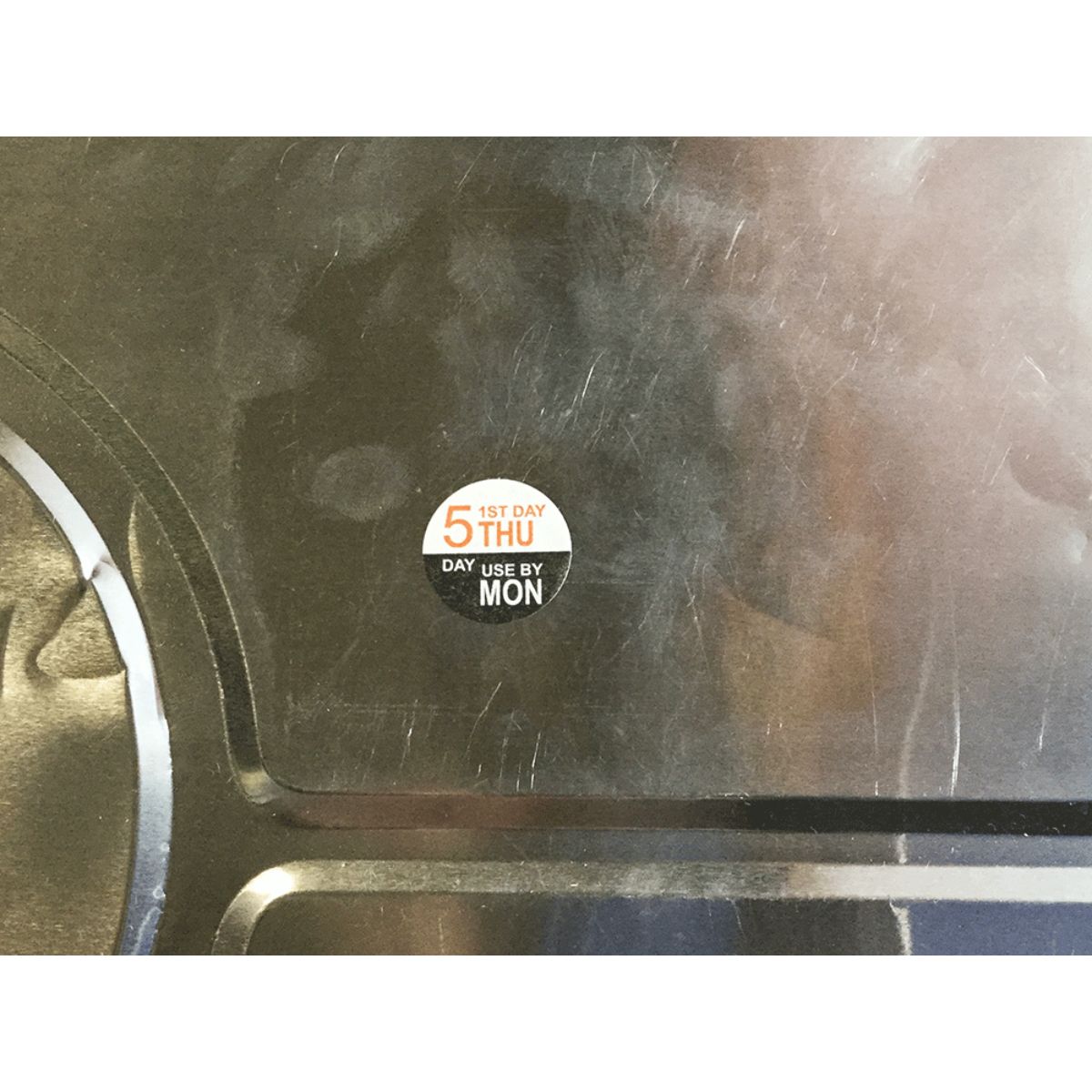 Thursday - Monday Dissolvable 5 Day Food Rotation Labels QTY 500 Thursday - Monday Dissolvable 5 Day Food Rotation Labels QTY 500