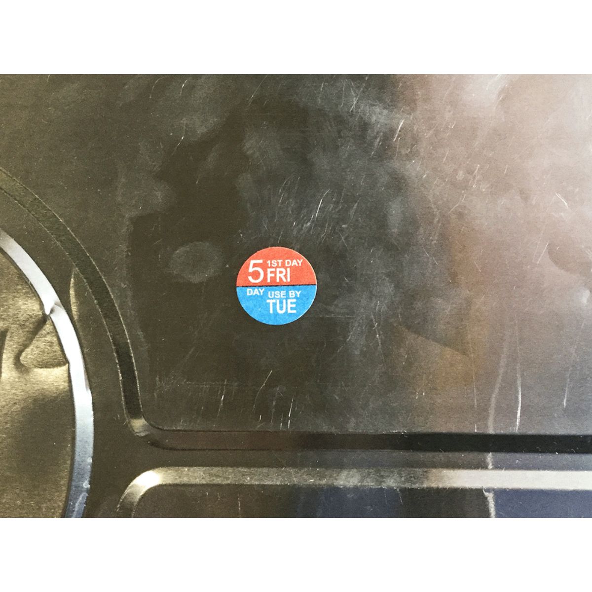 Friday Through Tuesday Dissolvable 5 Day Food Rotation Labels QTY 500 Friday Through Tuesday Dissolvable 5 Day Food Rotation Labels QTY 500