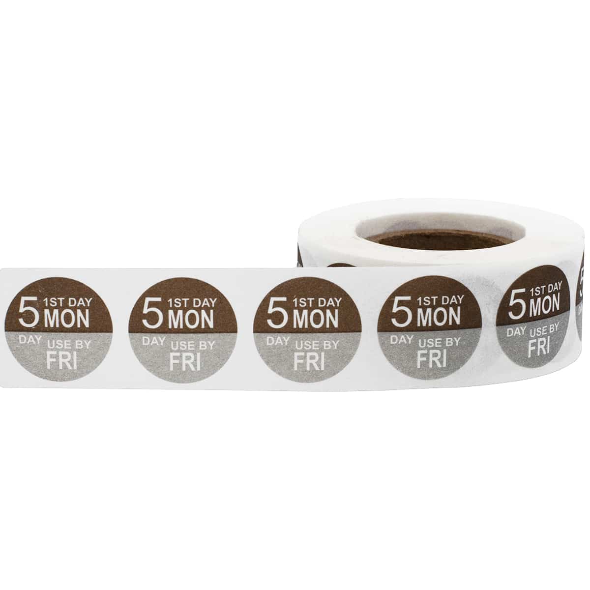 Mon - Fri Dissolvable 5 Day Food Rotation Labels QTY 500 Mon - Fri Dissolvable 5 Day Food Rotation Labels QTY 500