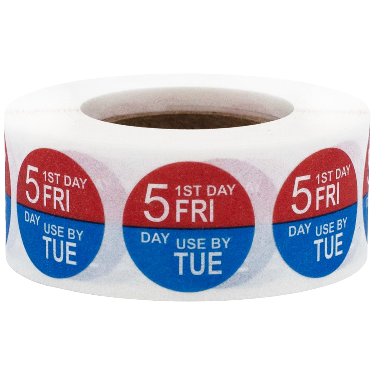 Friday Through Tuesday Dissolvable 5 Day Food Rotation Labels QTY 500 Friday Through Tuesday Dissolvable 5 Day Food Rotation Labels QTY 500