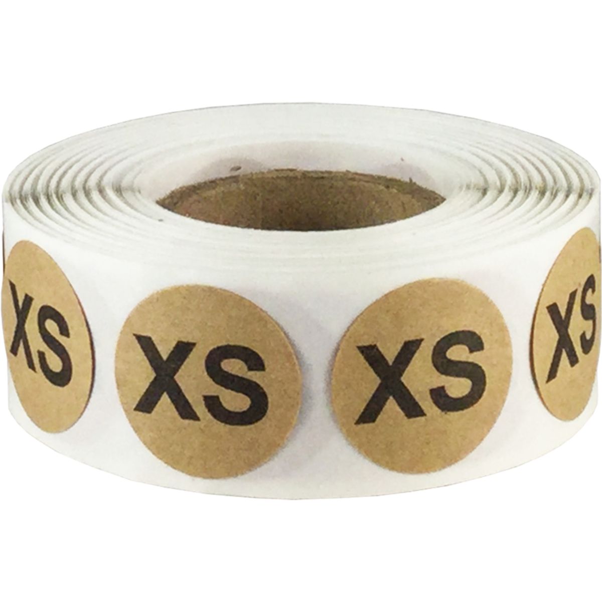 Natural Kraft Round Size Stickers for Shirts QTY 500 Natural Kraft Round Size Stickers for Shirts QTY 500