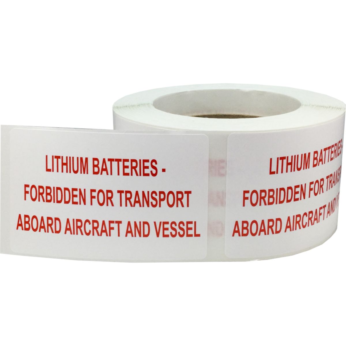 Lithium Batteries Forbidden For Transport Aboard Aircraft and Vessel Labels Quantity 500 Lithium Batteries Forbidden For Transport Aboard Aircraft and Vessel Labels Quantity 500