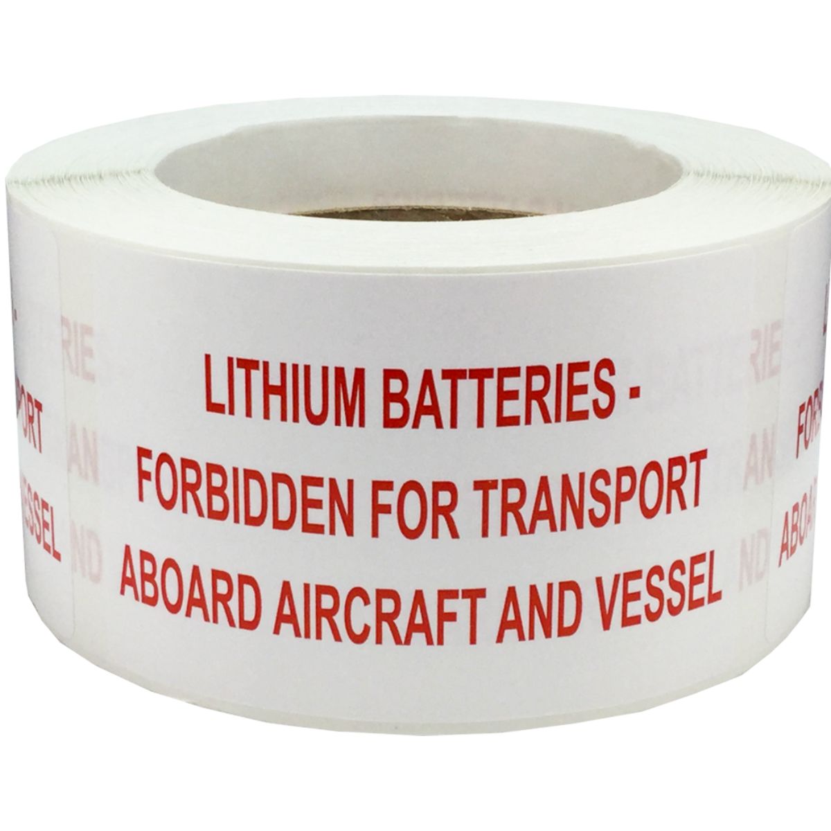Lithium Batteries Forbidden For Transport Aboard Aircraft and Vessel Labels Quantity 500 Lithium Batteries Forbidden For Transport Aboard Aircraft and Vessel Labels Quantity 500