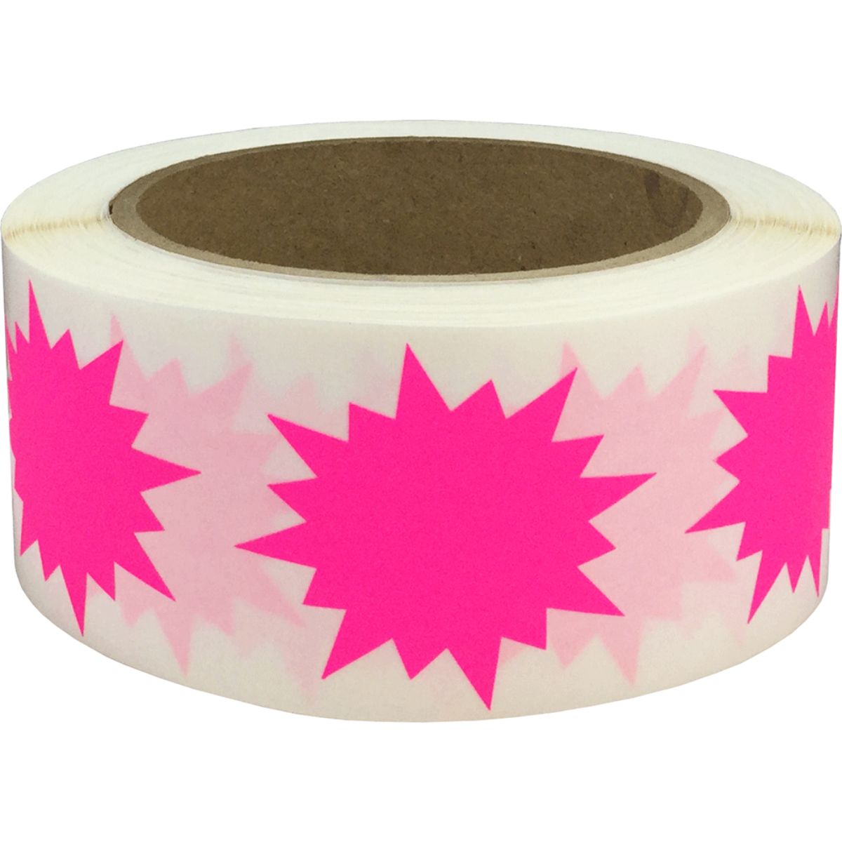 Fluorescent Color Stickers 2" Burst Shape QTY 500 Fluorescent Color Stickers 2" Burst Shape QTY 500