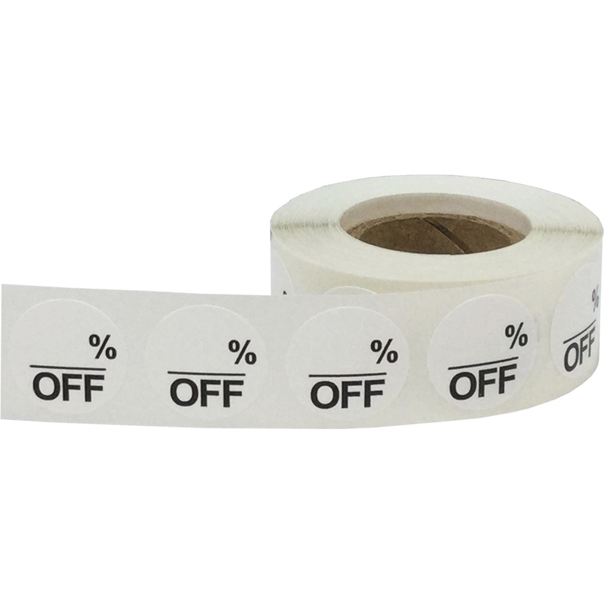 Blank Percent Off White Labels 3/4" Quantity 500 Blank Percent Off White Labels 3/4" Quantity 500