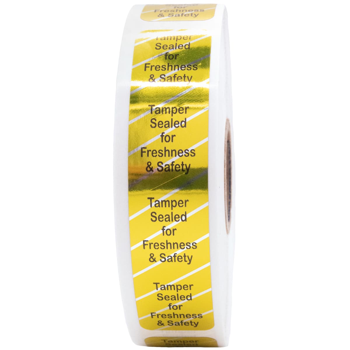 Gold Tamper Evident Fresh and Safe Labels QTY 500