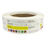 Writable Horizontal Dissolvable Food Rotation Labels