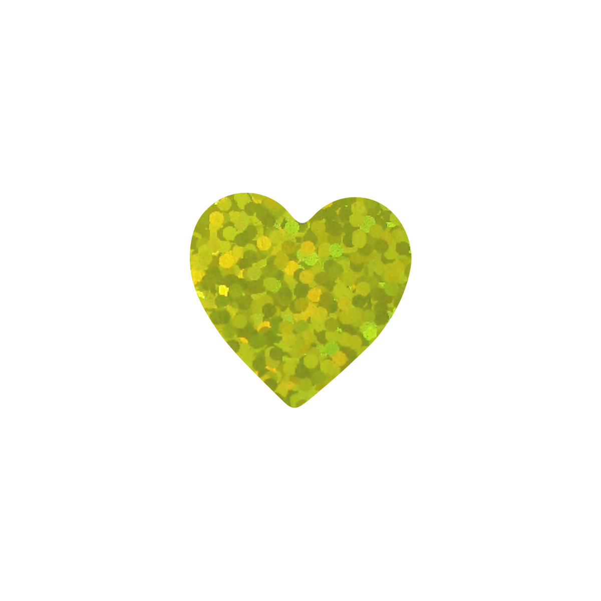 Yellow Sparkle Heart Stickers 3/4 Inch Yellow Sparkle Heart Stickers 3/4 Inch