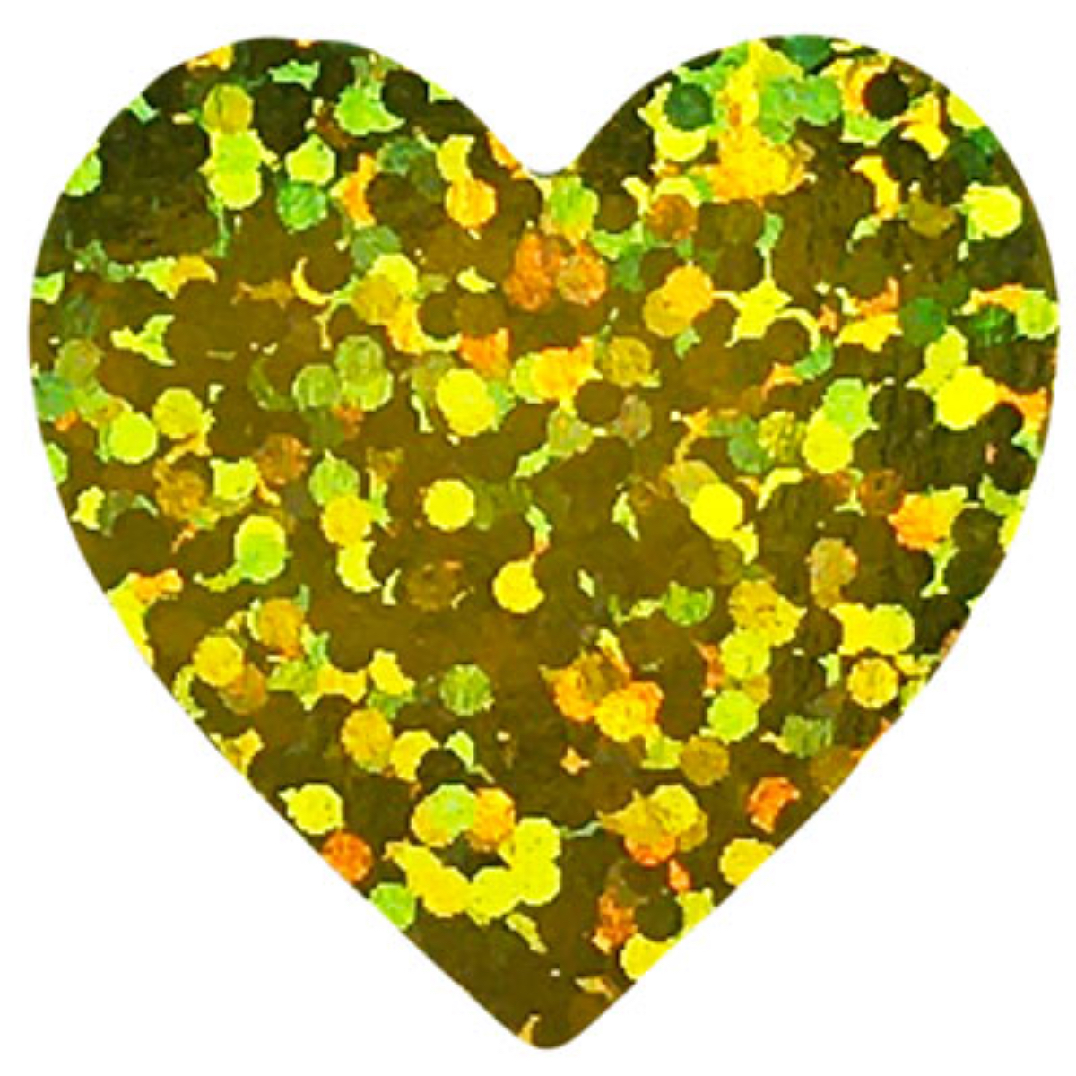 Yellow Sparkle Heart Stickers 3/4 Inch Yellow Sparkle Heart Stickers 3/4 Inch