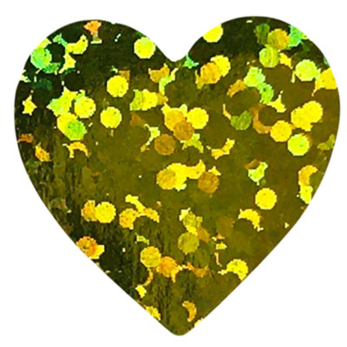 Gold Sparkle Heart Stickers 1" Inch Gold Sparkle Heart Stickers 1" Inch