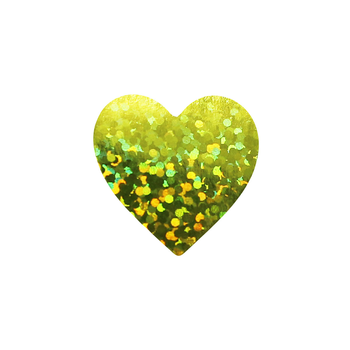 Gold Sparkle Heart Stickers 1" Inch Gold Sparkle Heart Stickers 1" Inch