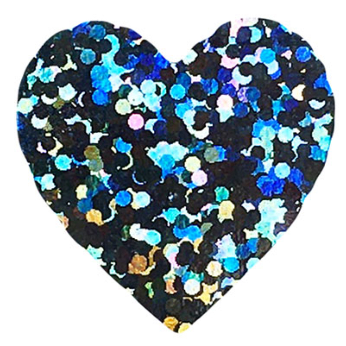 Silver Sparkle Heart Stickers 1" Inch Silver Sparkle Heart Stickers 1" Inch