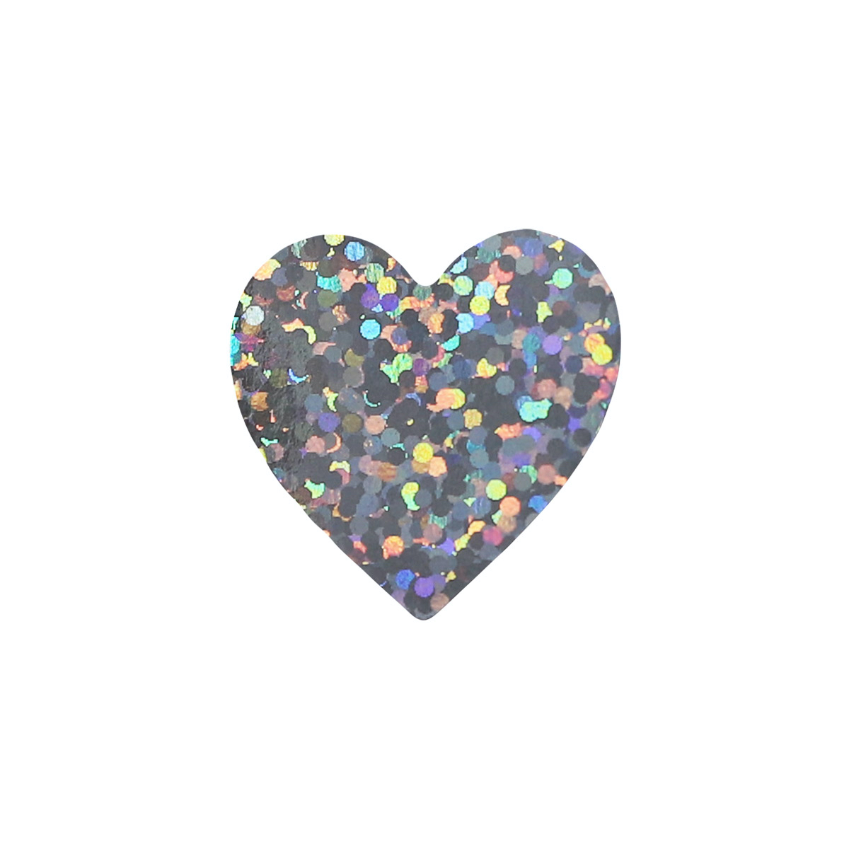Silver Sparkle Heart Stickers 1" Inch Silver Sparkle Heart Stickers 1" Inch