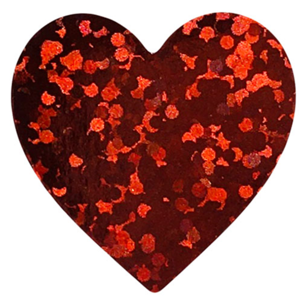 Red Sparkle Heart Stickers 1" Inch Red Sparkle Heart Stickers 1" Inch