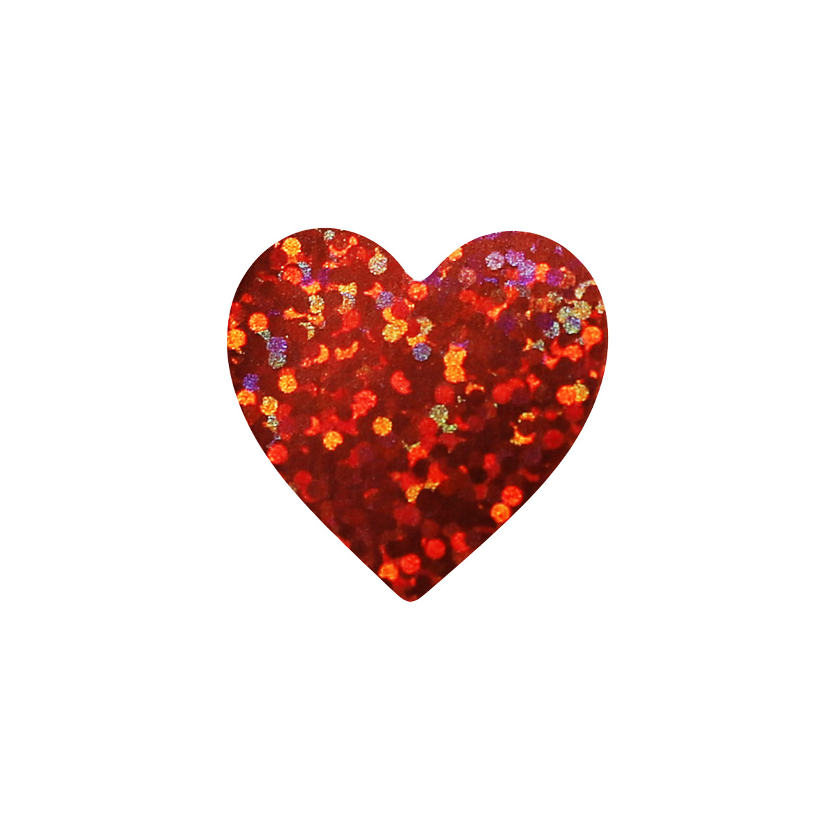 Red Sparkle Heart Stickers 1" Inch Red Sparkle Heart Stickers 1" Inch