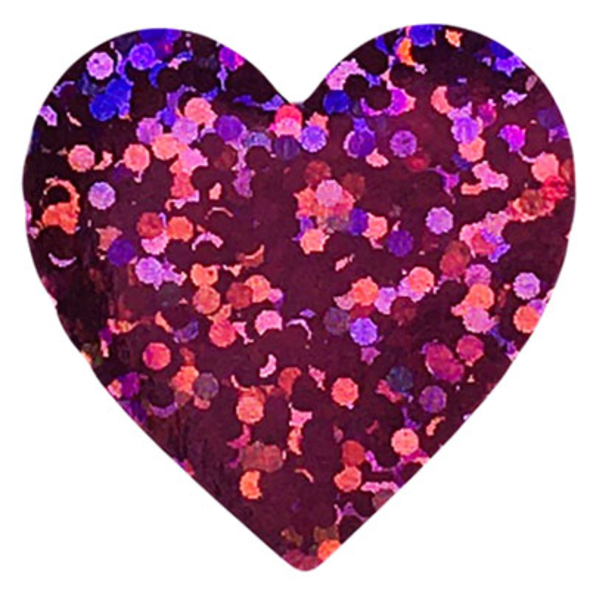 Hot Pink Sparkle Heart Stickers 1" Inch Hot Pink Sparkle Heart Stickers 1" Inch
