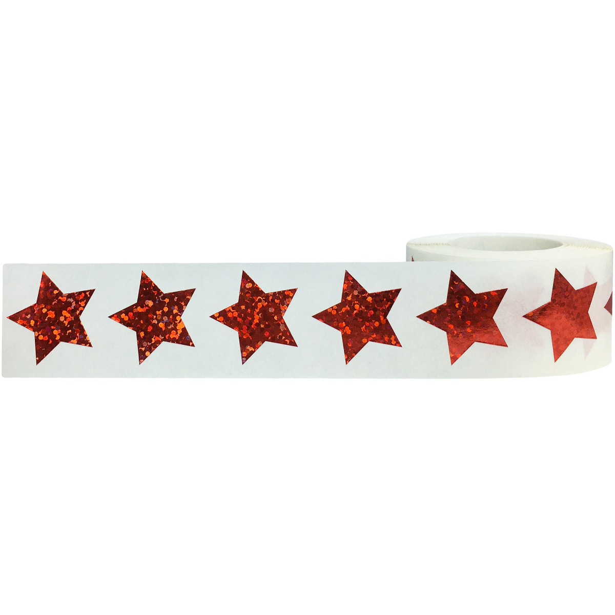 Red Sparkle Star Stickers 1" Inch Red Sparkle Star Stickers 1" Inch
