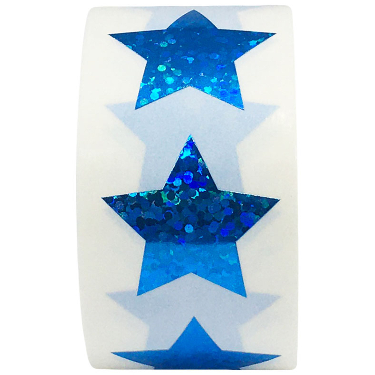 Blue Sparkle Star Stickers 1" Inch Blue Sparkle Star Stickers 1" Inch