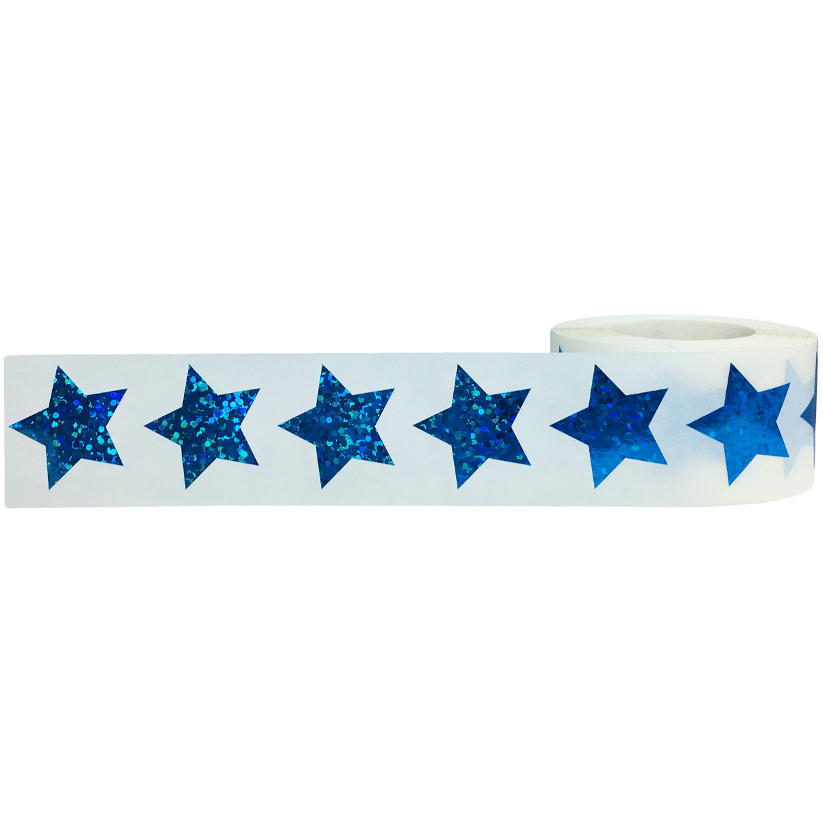 Blue Sparkle Star Stickers 1" Inch Blue Sparkle Star Stickers 1" Inch