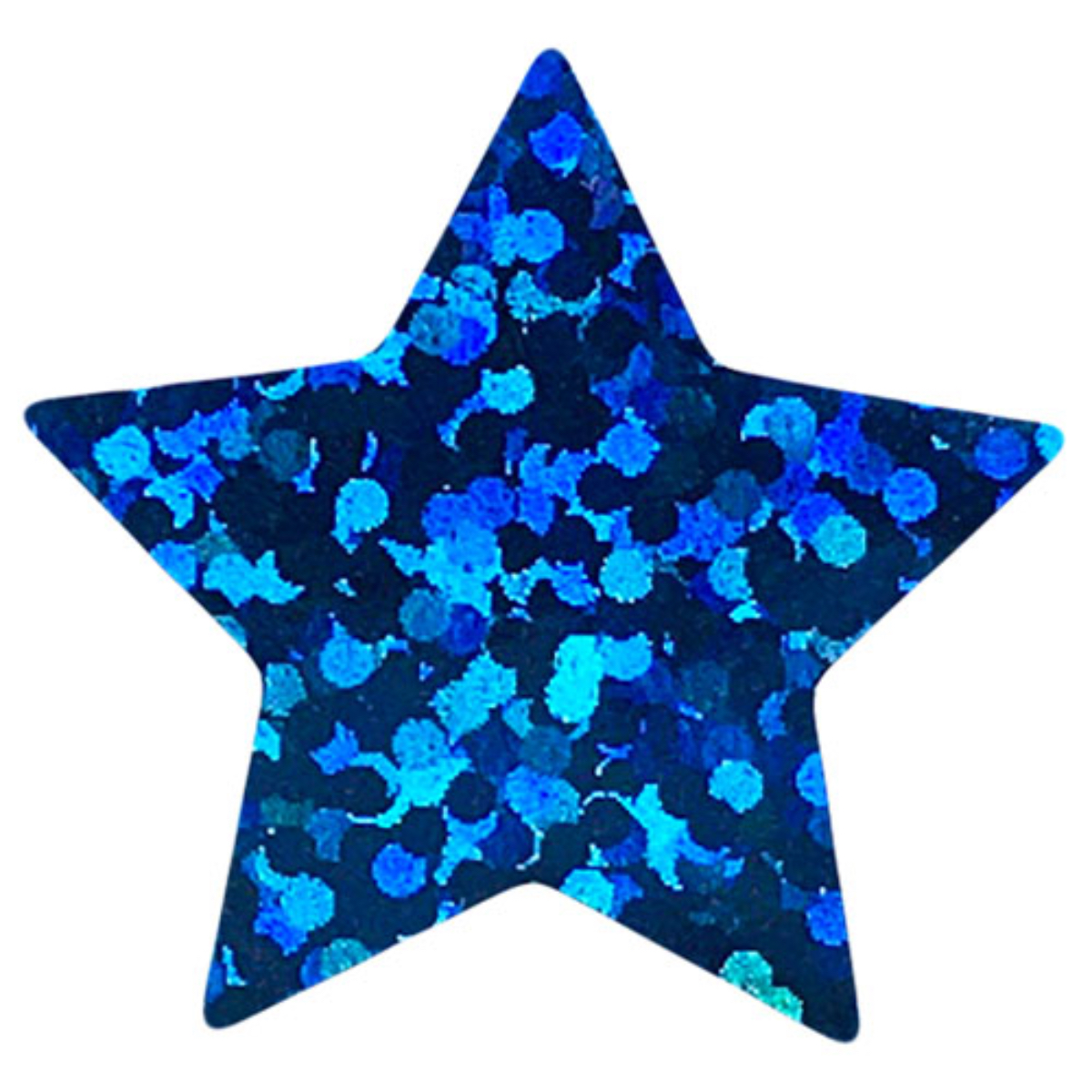 Blue Sparkle Star Stickers 1" Inch Blue Sparkle Star Stickers 1" Inch
