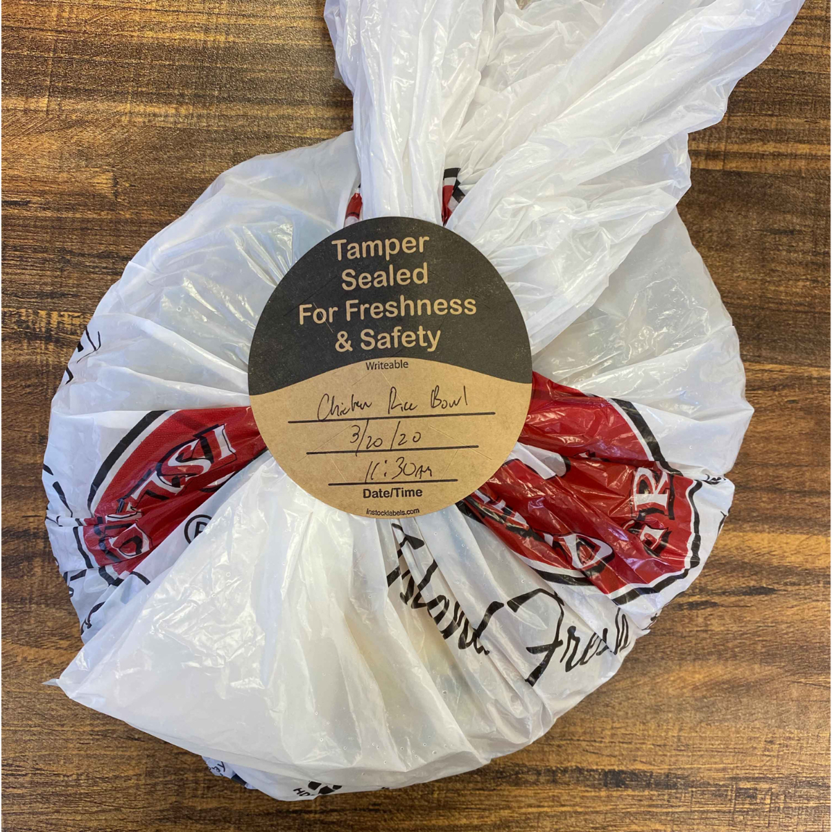 Kraft Sealed For Freshness and Safety Labels | 3" Round QTY 500 Kraft Sealed For Freshness and Safety Labels | 3" Round QTY 500