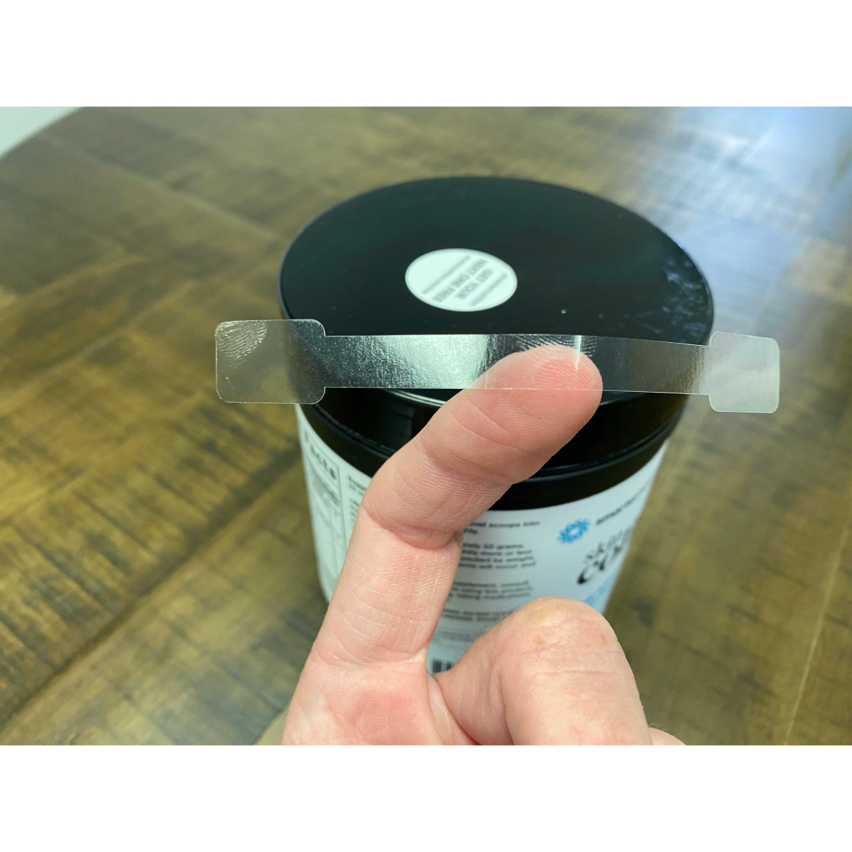 Ultra Clear Tamper Evident Seals 0.5 ends(5/16 band) x 4" Barbell QTY 500 Ultra Clear Tamper Evident Seals 0.5 ends(5/16 band) x 4" Barbell QTY 500