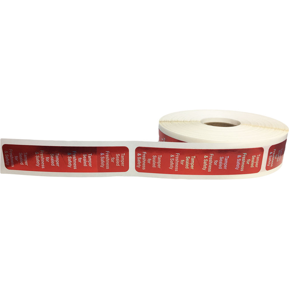 Red Tamper Evident Fresh and Safe Labels QTY 500 Red Tamper Evident Fresh and Safe Labels QTY 500