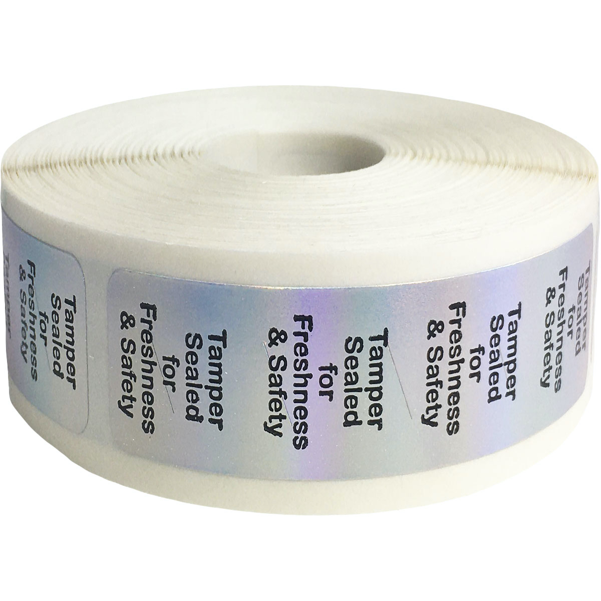 Silver Tamper Evident Fresh and Safe Labels QTY 500