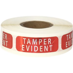 Red Tamper Evident Labels Red Tamper Evident Labels