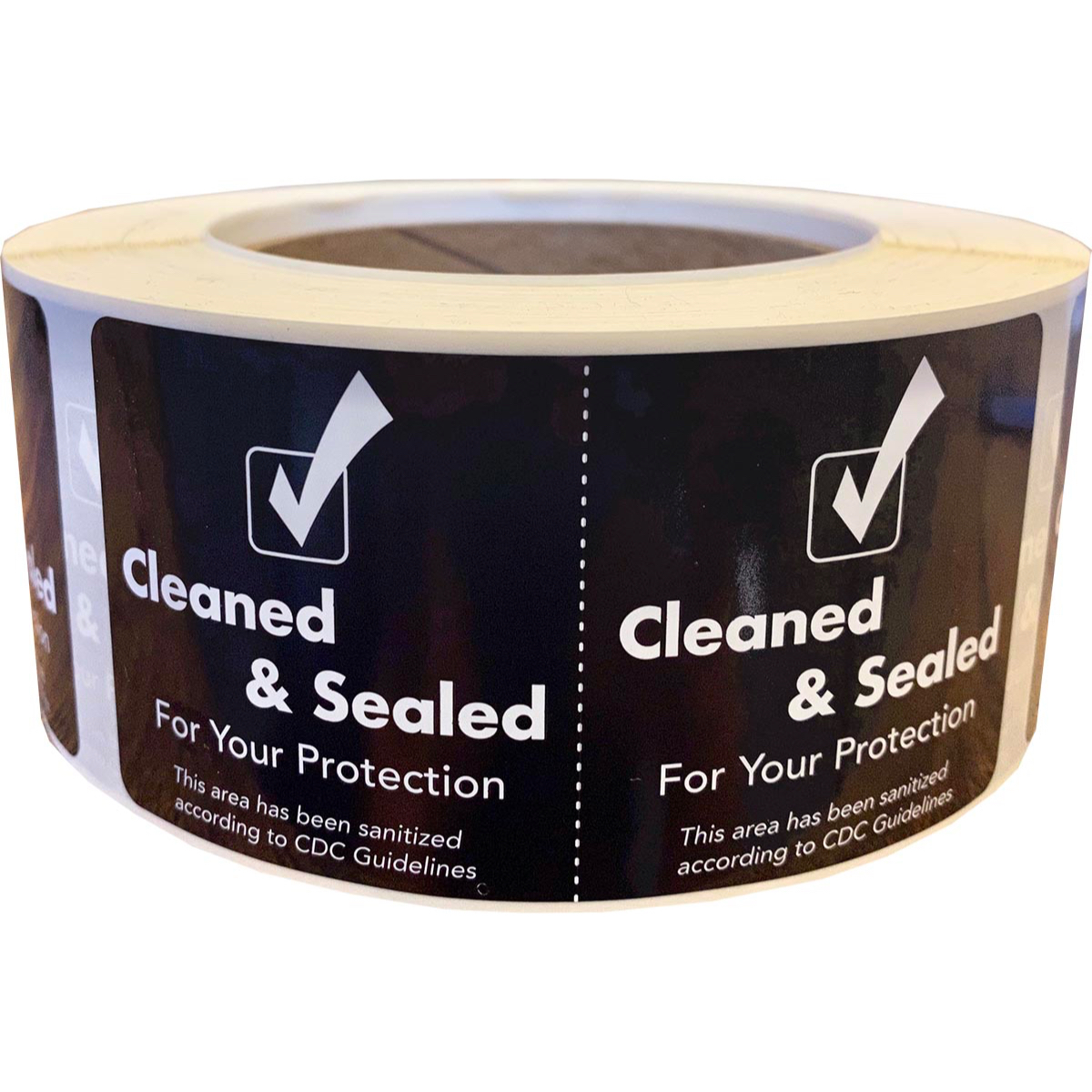 Cleaned and Sealed Black Tamper Door Safety Seals | 2" x 4" QTY 500 Cleaned and Sealed Black Tamper Door Safety Seals | 2" x 4" QTY 500