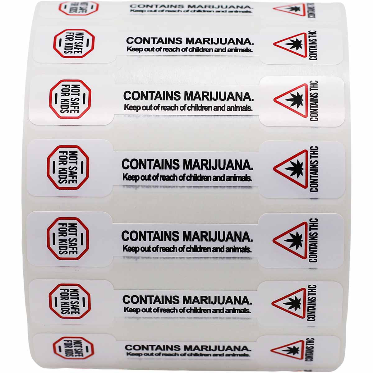 Contains Marijuana Keep Out Of Reach Small Tamper Seals 0.5 ends (5/16 band) x 2.75" Barbell QTY 500 Contains Marijuana Keep Out Of Reach Small Tamper Seals 0.5 ends (5/16 band) x 2.75" Barbell QTY 500