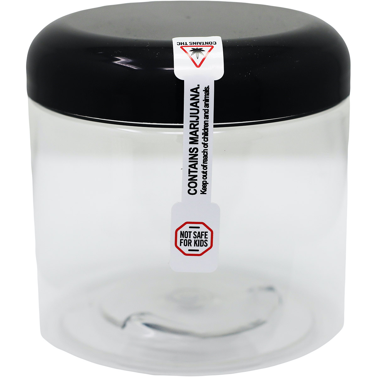 Contains Marijuana Keep Out Of Reach Small Tamper Seals 0.5 ends (5/16 band) x 2.75" Barbell QTY 500