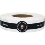 Black Safe Tamper Evident Seals for Drink Lids