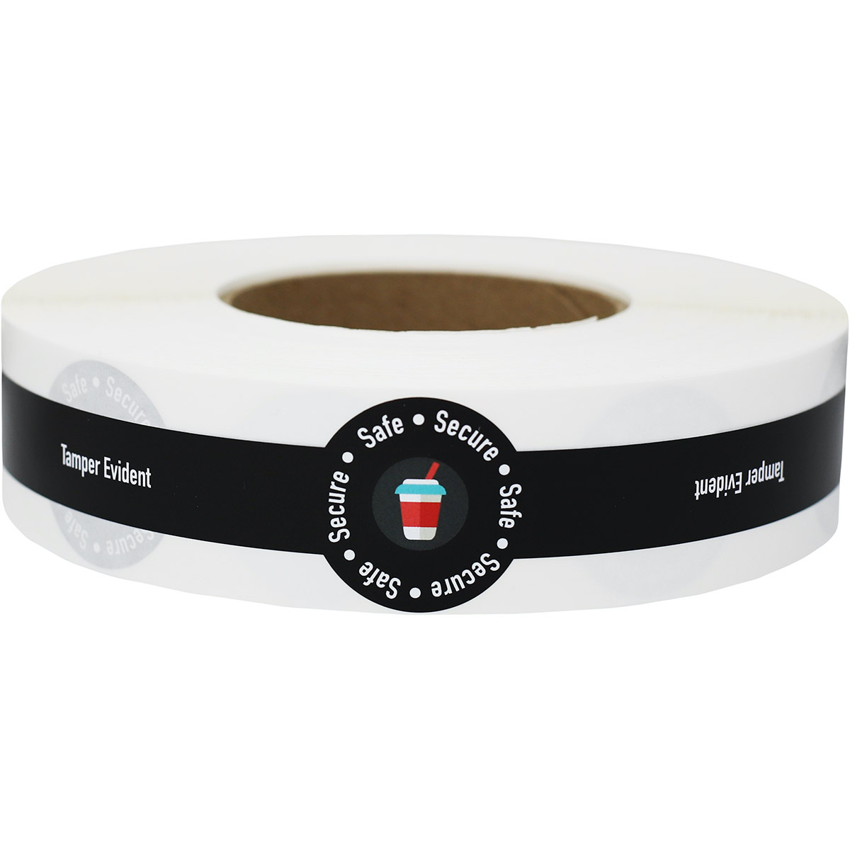 Black Safe Tamper Evident Seals for Drink Lids