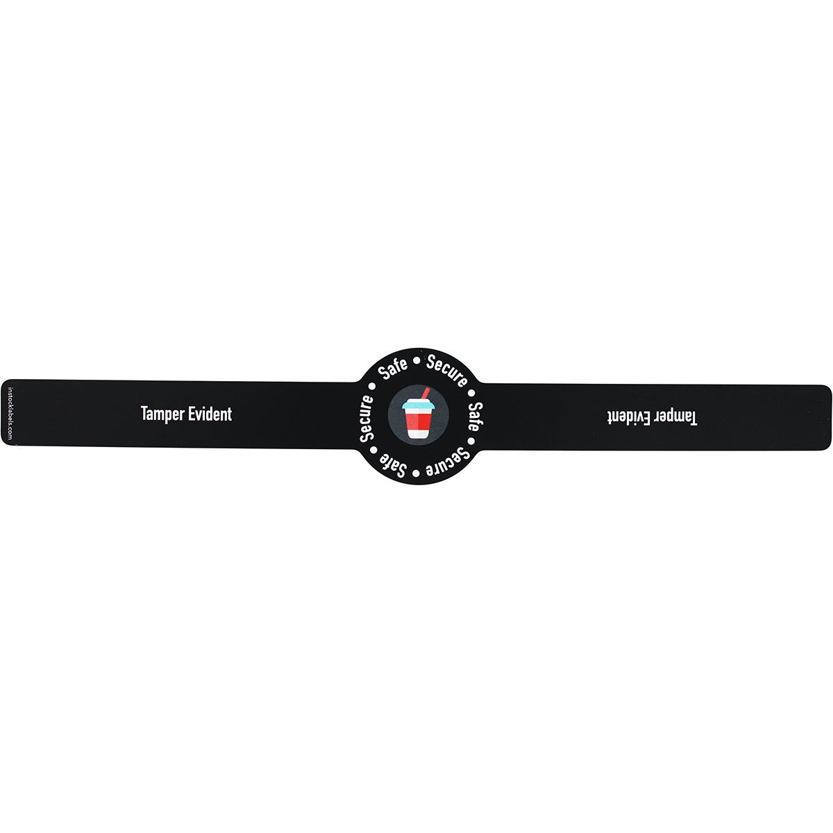 1x9 Inch Food Delivery Stickers Drink Lid Seals 600 Tamper Evident Seals For Food Delivery - Drink Food Delivery Safety Stickers