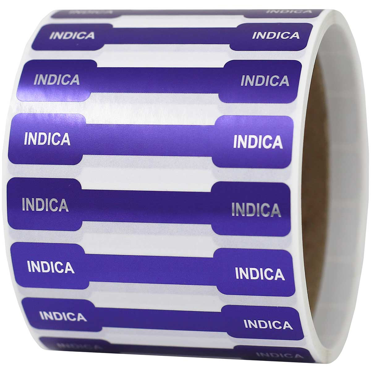 Metallic Purple Indica Cannabis Tamper Labels 0.5 ends (5/16 band) x 2.75" Barbell QTY 500 Metallic Purple Indica Cannabis Tamper Labels 0.5 ends (5/16 band) x 2.75" Barbell QTY 500