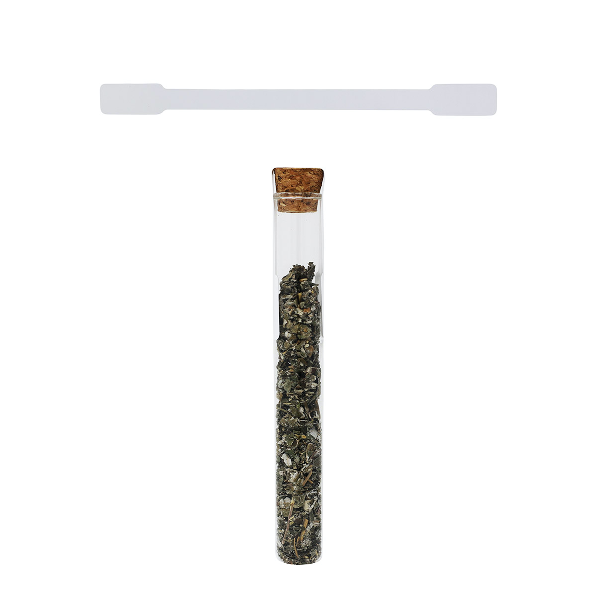 White Blank Tamper Labels 0.5 ends (5/16 band) x 6" Barbell shape QTY 500