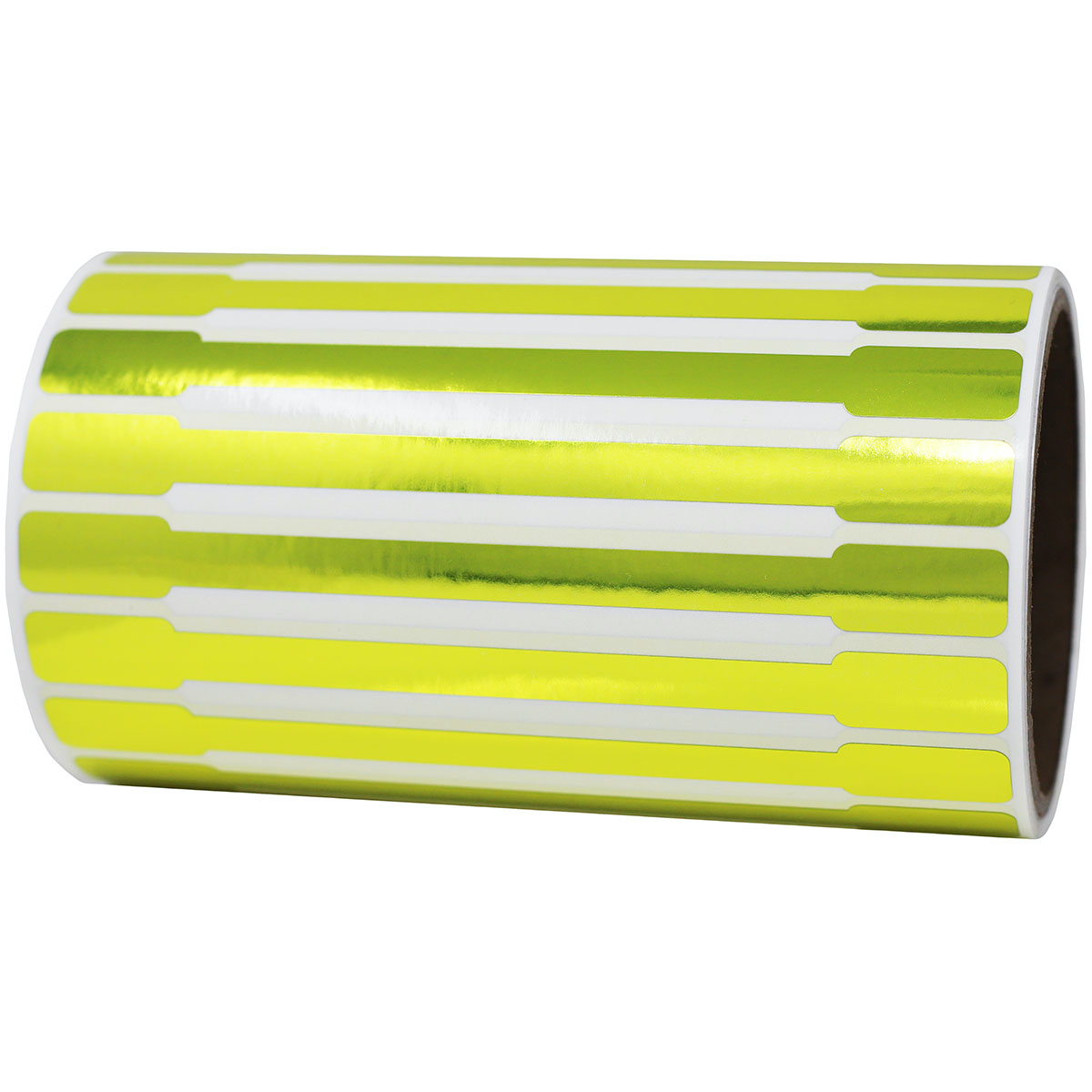 Metallic Gold Blank Tamper Labels 0.5 ends (5/16 band) x 6" Barbell shape QTY 500 Metallic Gold Blank Tamper Labels 0.5 ends (5/16 band) x 6" Barbell shape QTY 500