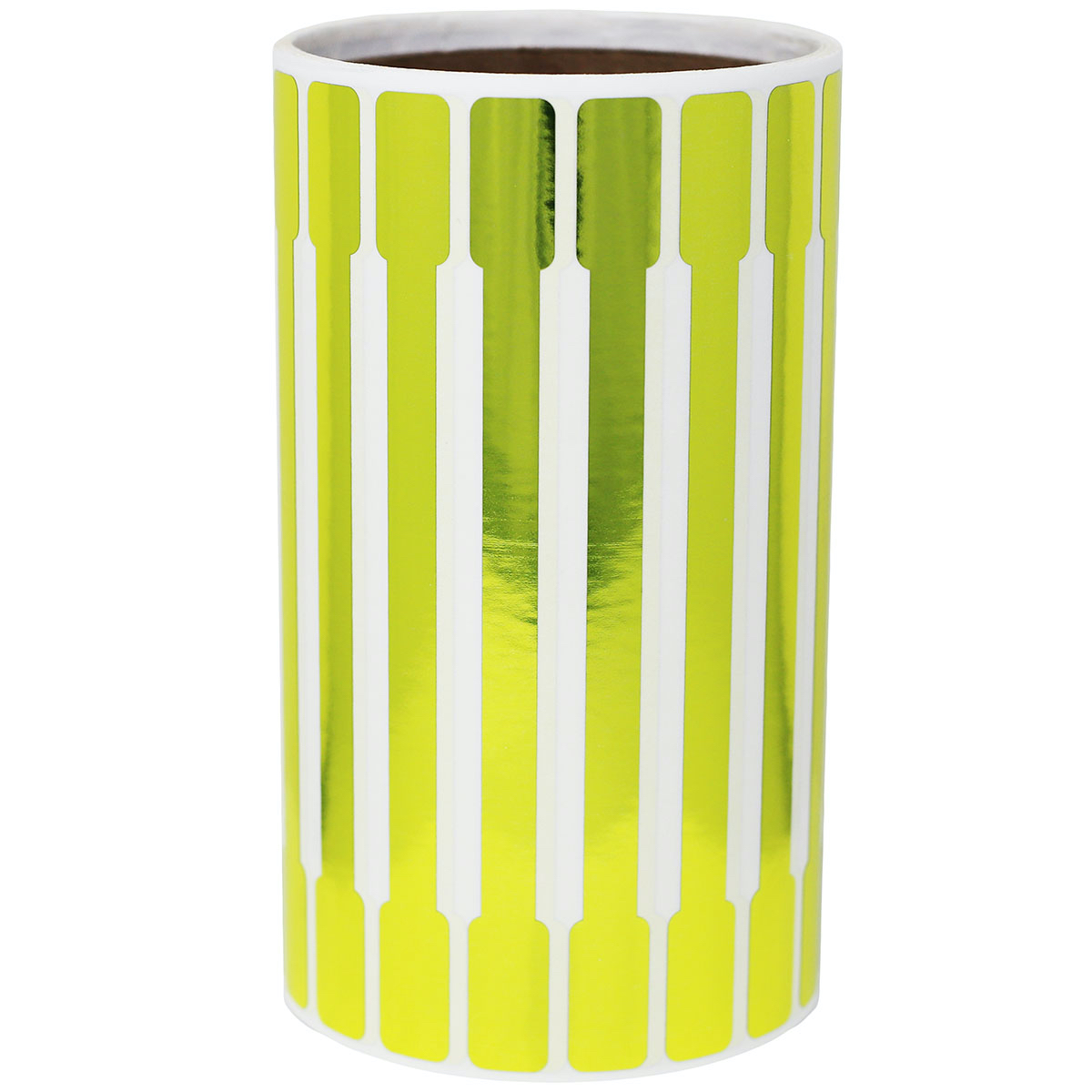 Metallic Gold Blank Tamper Labels 0.5 ends (5/16 band) x 6" Barbell shape QTY 500 Metallic Gold Blank Tamper Labels 0.5 ends (5/16 band) x 6" Barbell shape QTY 500