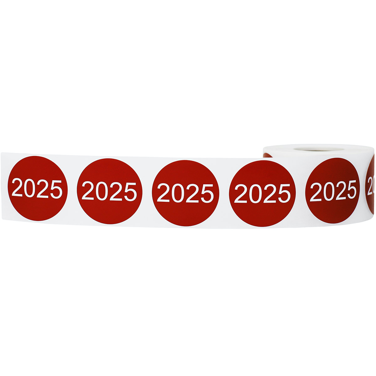 Large Year 2025 Stickers 1.5" Round QTY 500 Large Year 2025 Stickers 1.5" Round QTY 500