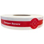 Red Tamper Evident Labels For Drink Lids