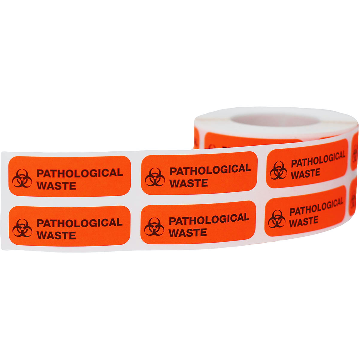 Pathological Waste Rectangle Warning Labels QTY 500