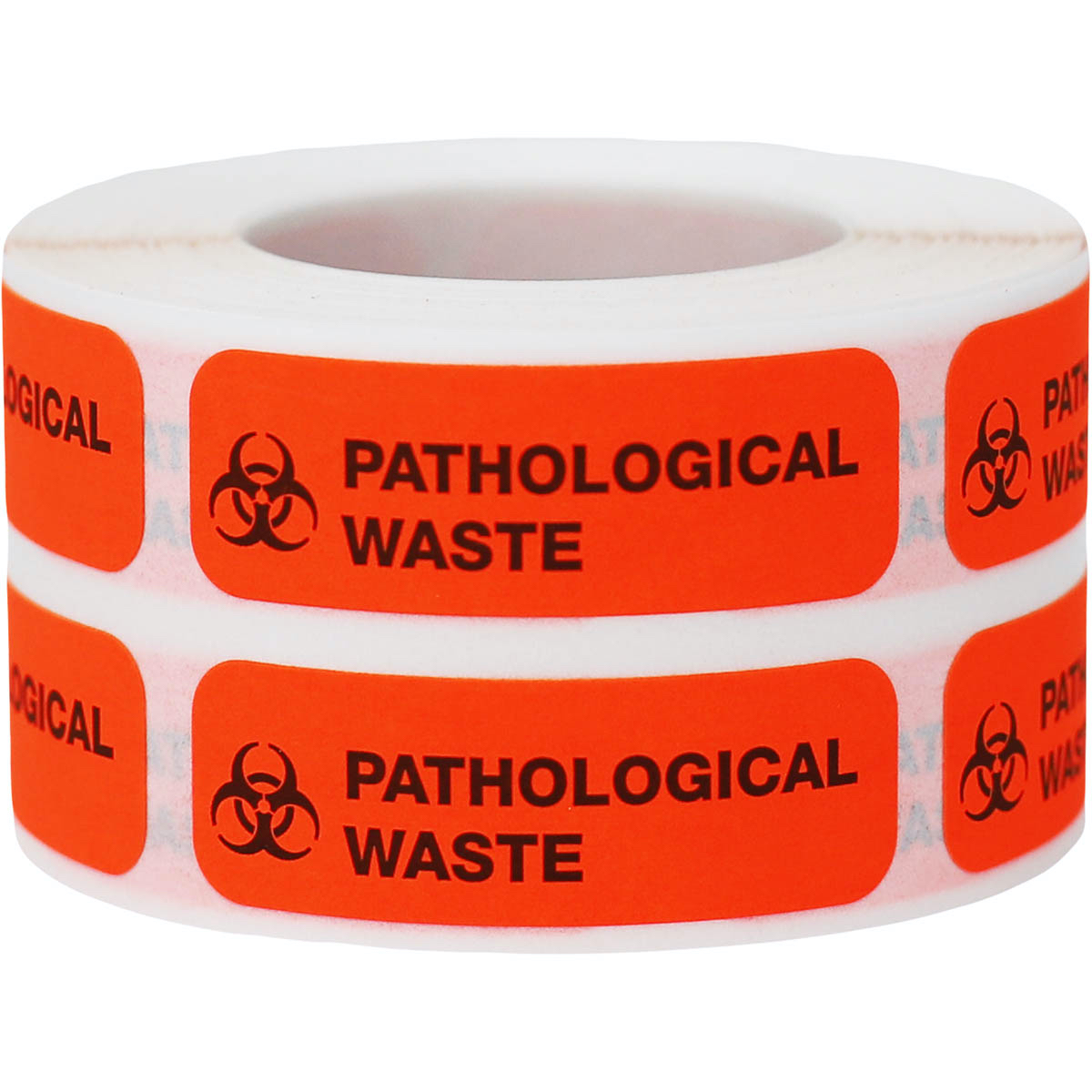 Pathological Waste Rectangle Warning Labels QTY 500