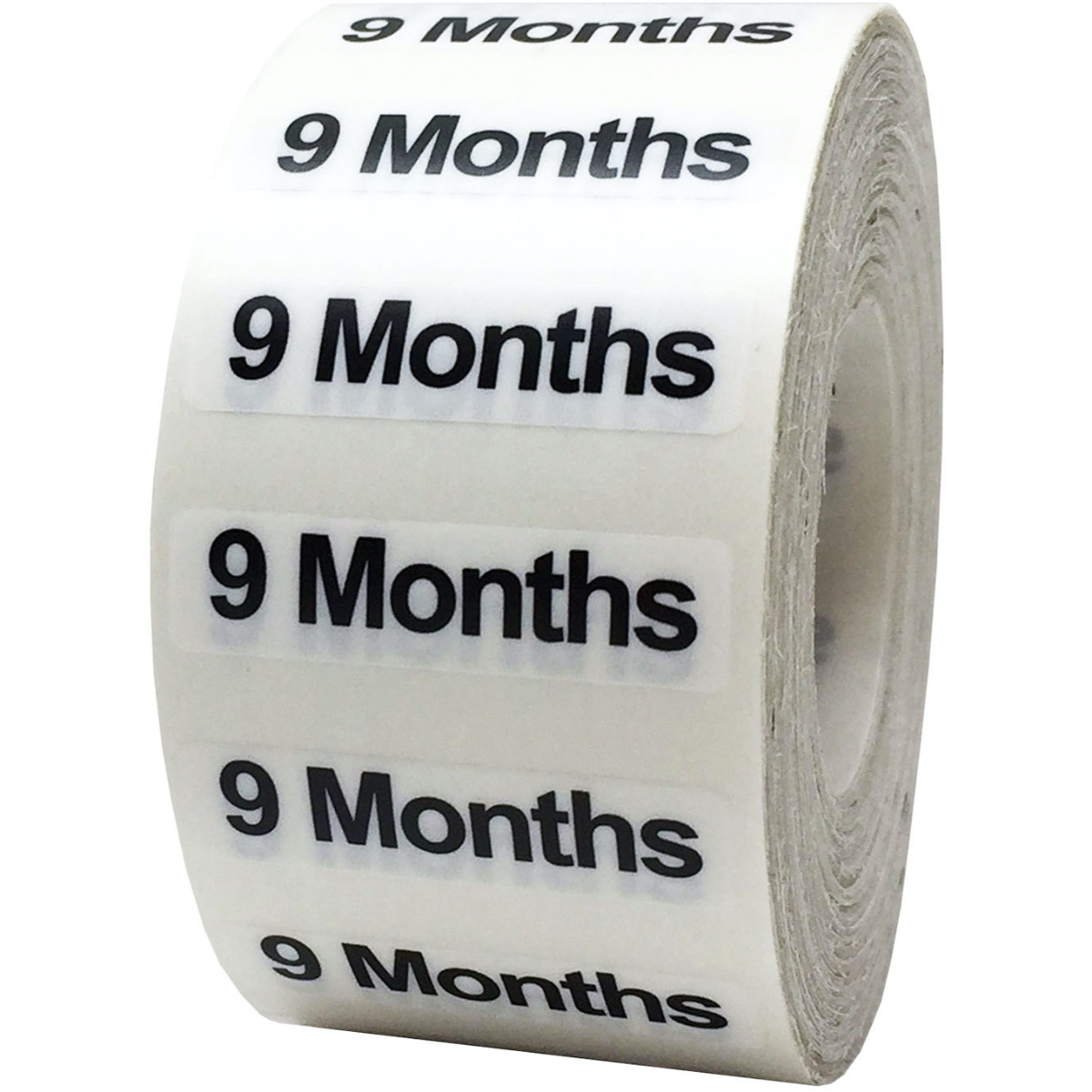 Ultra Clear Baby and Toddler Size Labels for Retail Shirts 1.25" x 5"