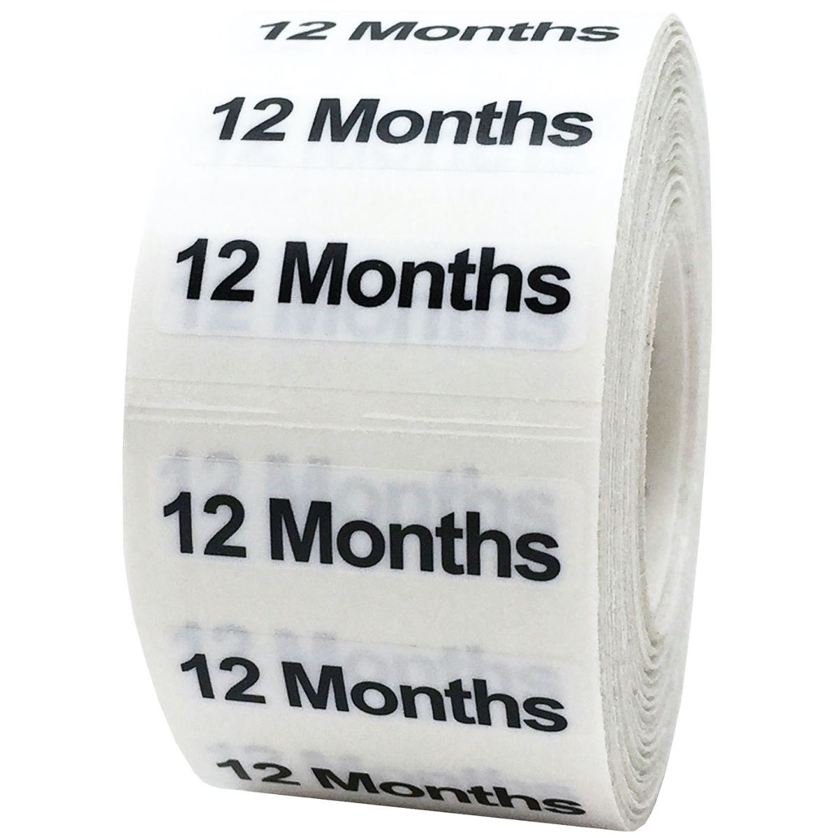 Ultra Clear Baby and Toddler Size Labels for Retail Shirts 1.25" x 5"