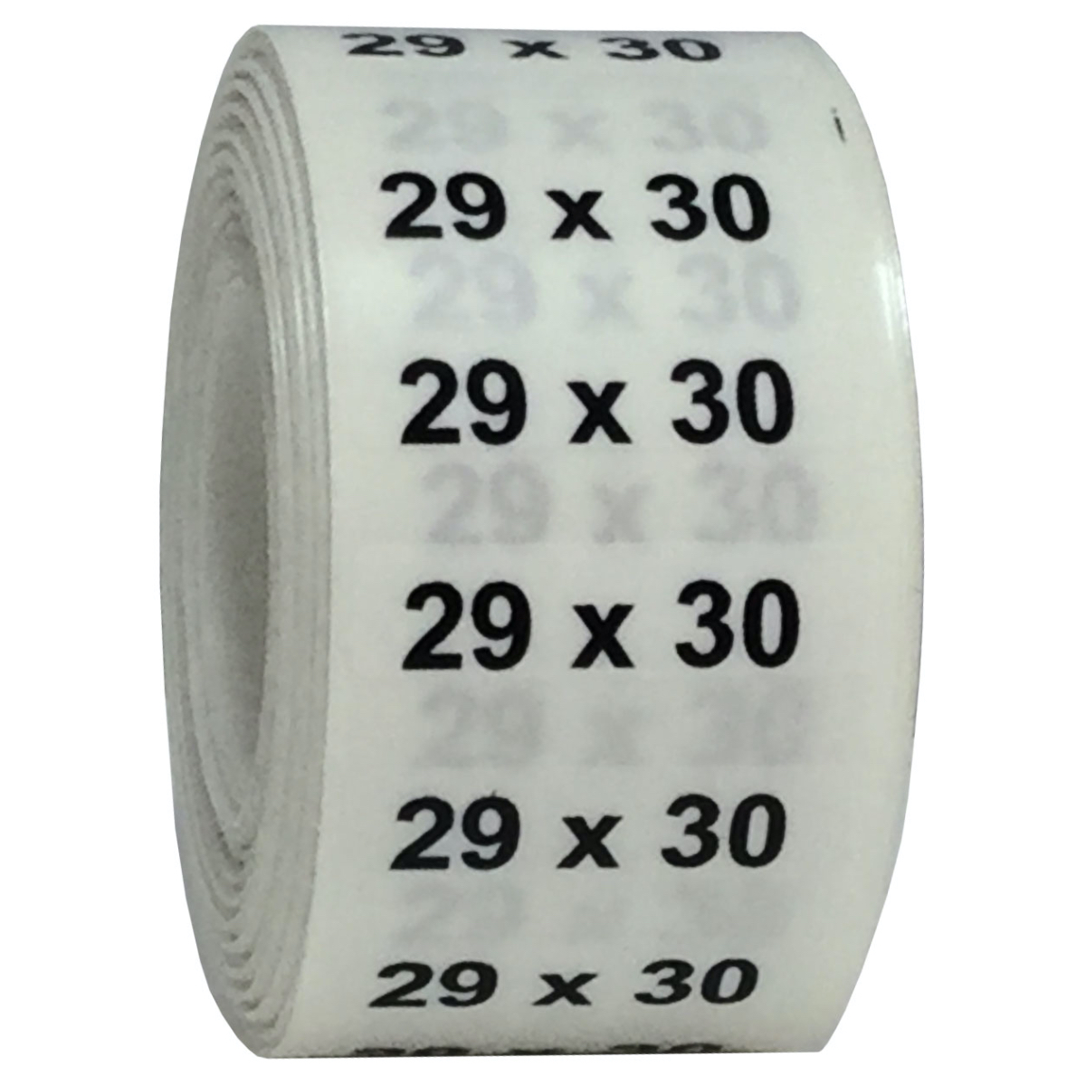 Ultra Clear Men's Hem/Inseam Pant Size Strips 1.25" x 5" QTY 125