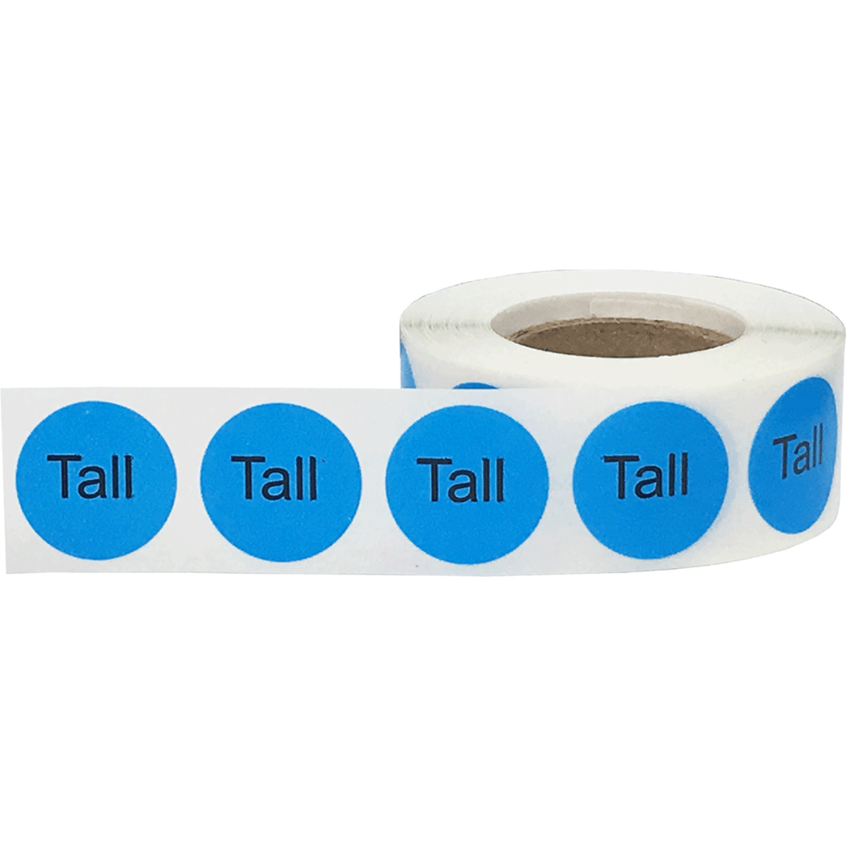 Colored Size Tall Round Standard Size Stickers for Shirts QTY 500 Colored Size Tall Round Standard Size Stickers for Shirts QTY 500