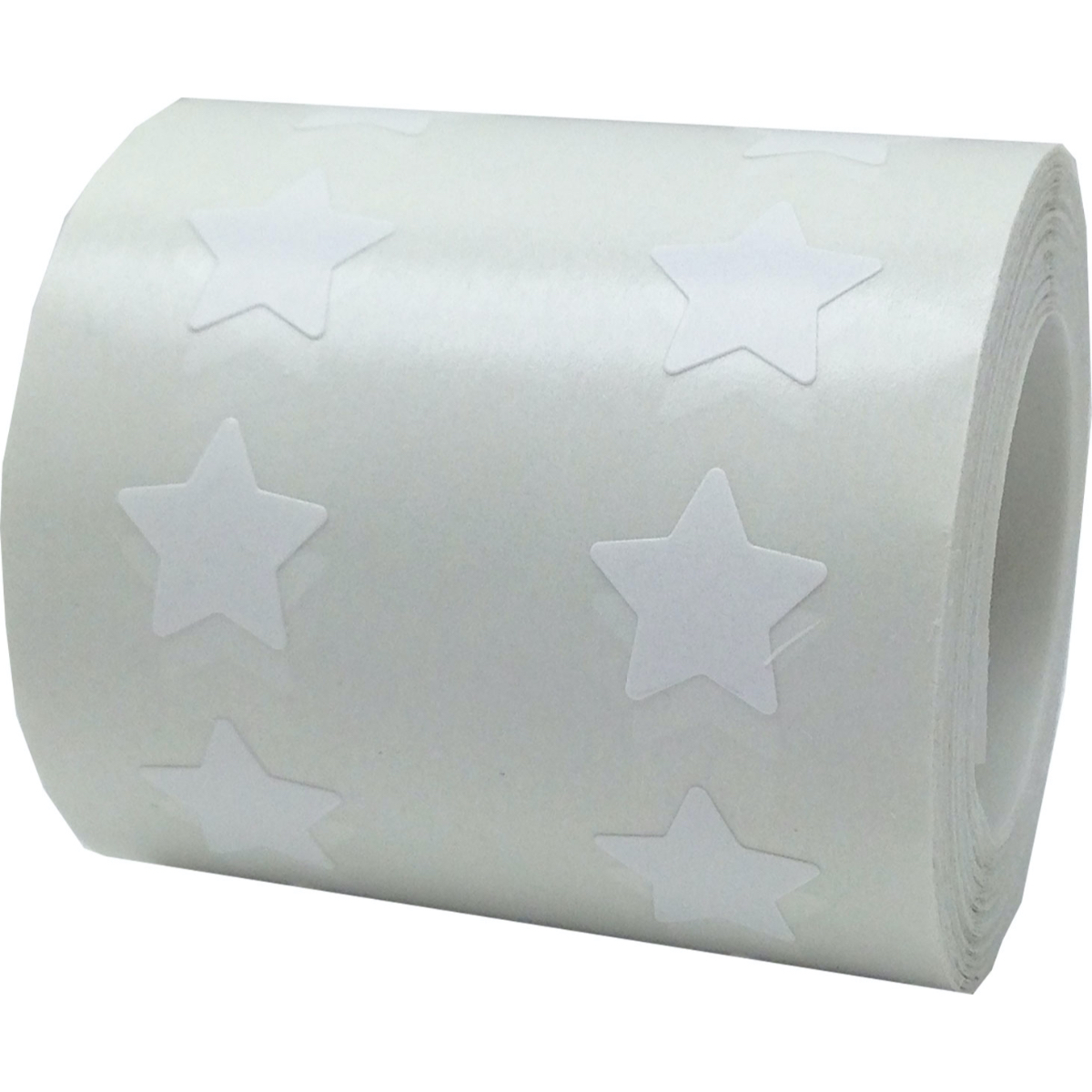 Small White Star Stickers 1/2" Inch QTY 1,000