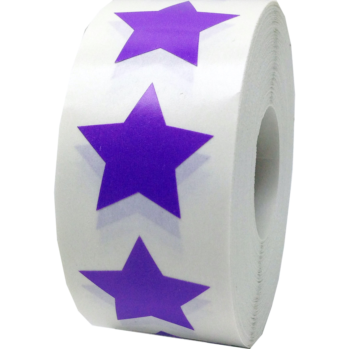 Purple Star Stickers 1" QTY 500 Purple Star Stickers 1" QTY 500